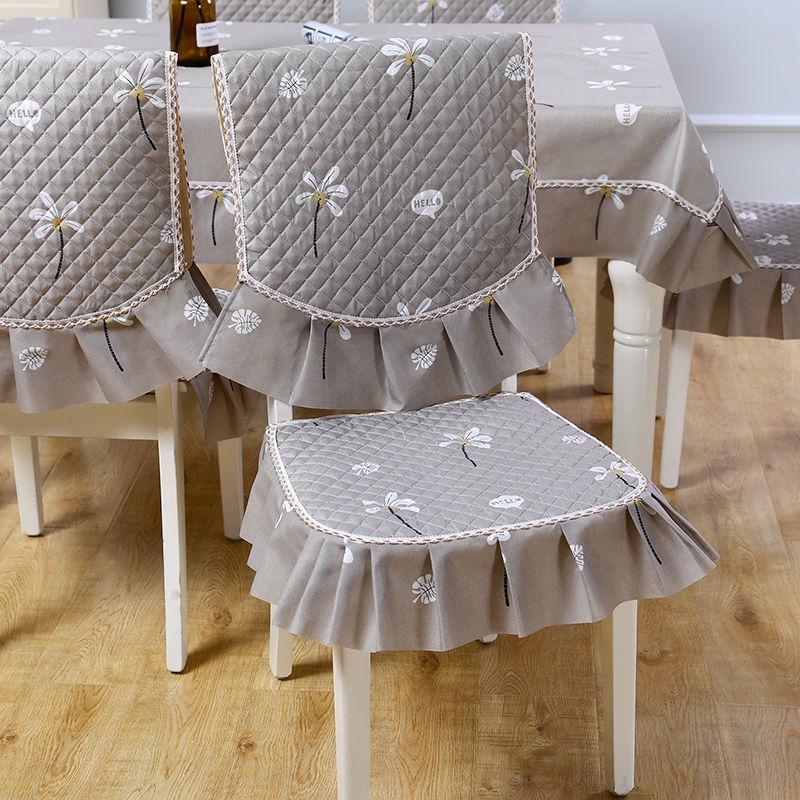 Stuhlhussen für Esszimmerstühle, schmutzabweisendes Kissen, europäischer Jacquard-Stuhlbezug, Kissen, Haushaltsstuhlkissen, universelle Wohnkultur