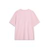 Li-Ning Volné tričko s krátkým rukávem s potiskem loga Unisex topy Měkká pískově růžová AHST787-5