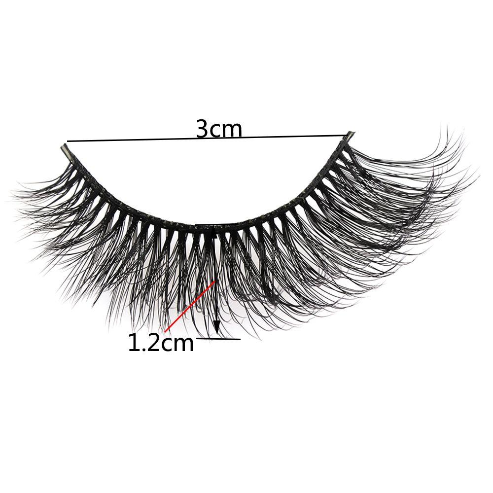 Gorgeous Handmade Natural Long Extension Tools Wispy Fluffy False Eyelashes 3D Faux Mink Hair