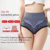 Calcinha modeladora de cintura alta sem costura, modeladora de barriga de renda, algodão grafeno, virilha, roupa íntima emagrecedora