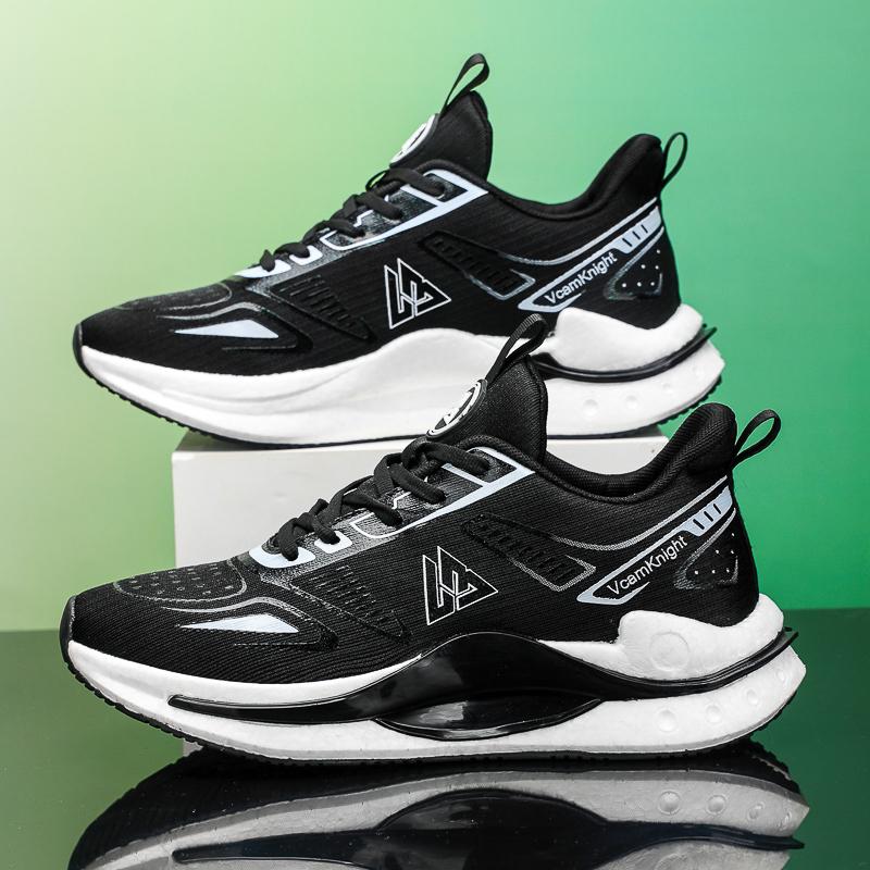 Men's Running Shoes Breathable Man Sports Sneakers Lace Up Comfort Casual Walking Shoes Athletic Training Footwear