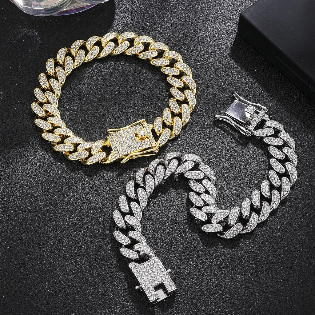 Men's Hip Hop 14mm Diamond Cuban Chain Necklace