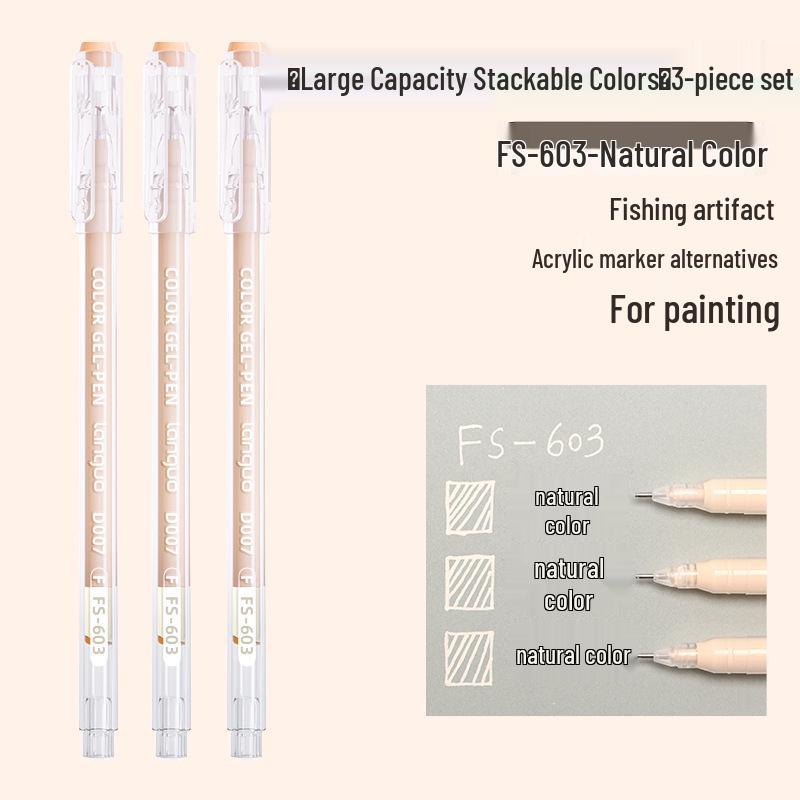 Blue Fruit Large Capacity Journal Pen Set - 234 Colors for Art, Doodling, Fluorescent, Neutral, Acrylic Markers