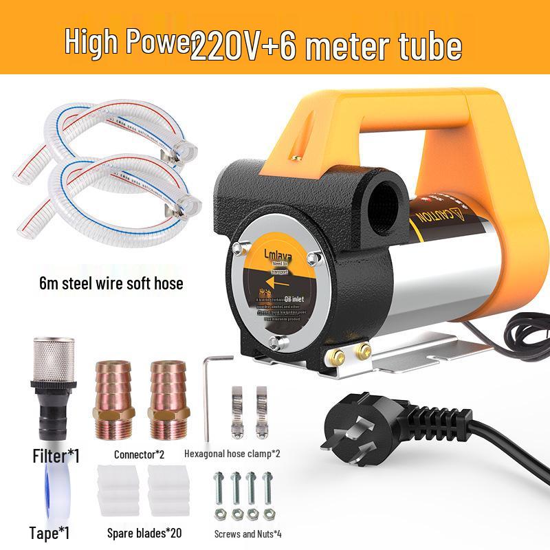 LmLaVa Self-Priming Electric Oil Pump 12V/24V/220V - Diesel & Fuel Extractor
