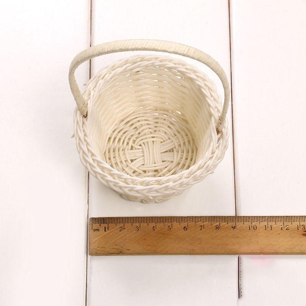 Vakre Håndlagde Oppbevaringskurver 3 Former Shopping Oppbevaring Vaskekurv For Plante Hjem Bryllup