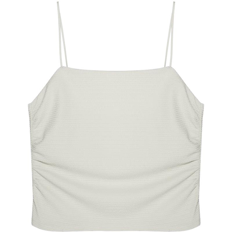 Ubras Liu Wen Pleated Bandeau Camisole Top M