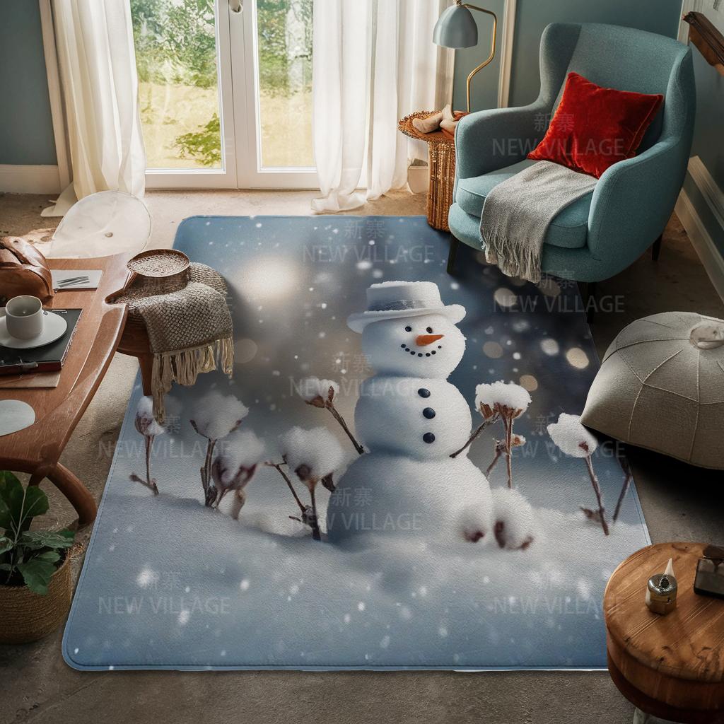 House entrance carpet Home door mat Living Room Bath Foot bathroom non-slip water absorption rugs bath Merry Christmas winter