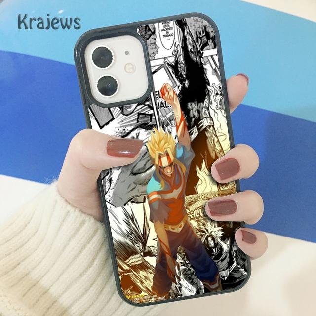Krajews All Might Boku No Hero Academia Soft Phone Case Cover For iPhone 14 SE 6 7 8 Plus XR XS 11 12 13 Pro Max Galaxy S21 S22