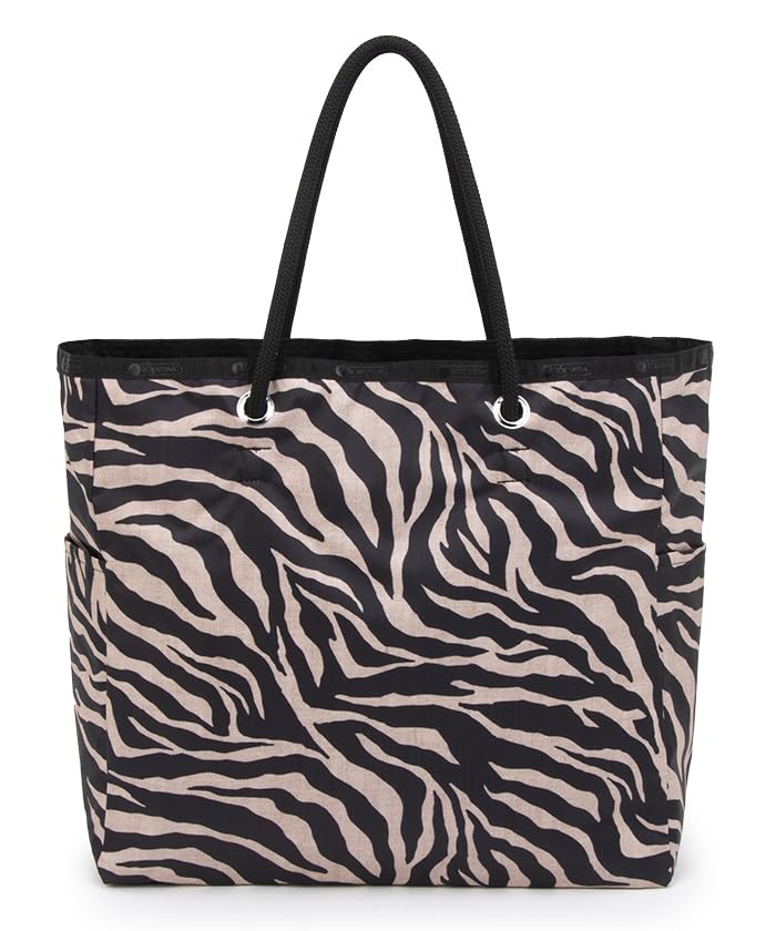 

Official Tote Bag LARGE 2 WAY Raffia [LeSportsac] TOTE/1113 Women s Zebra/Black