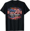 250 Anni Americani 1776 2026 250° Compleanno USA 4 Luglio Maglietta