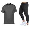 Men's Fashion Short Sleeved Long Pants Set Teenagers' Running Outdoor Sports Two-piece
