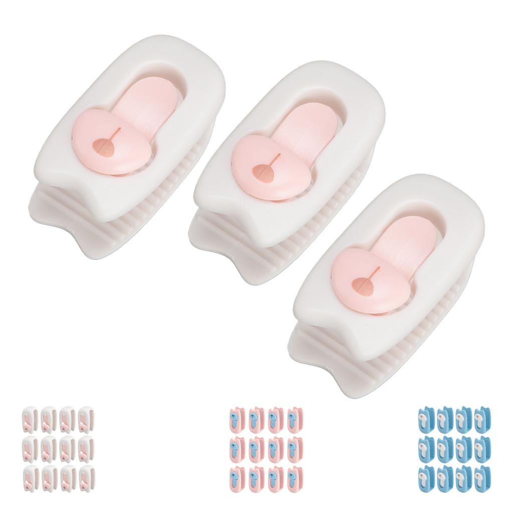 12 Bettdeckenclips verhindern das Verrutschen von Bettdecken, Kunststoffklemmen für Daunendecken, Steppdecken und Bettlaken