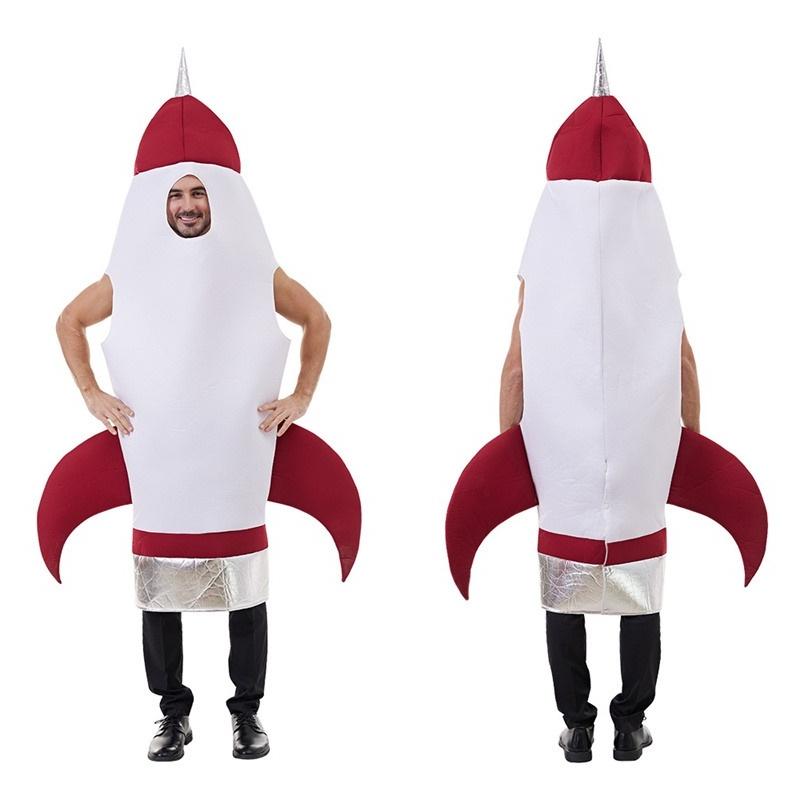 Jumpsuit Rocket Costume Adults Bodysuit Halloween Cosplay Space Outfit Unisex
