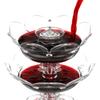 Double Layer Drink Dispenser with 6 Shot Glasses Acrylic Liquor Dispenser Wine Divider Quick Pour Bar Accessories
