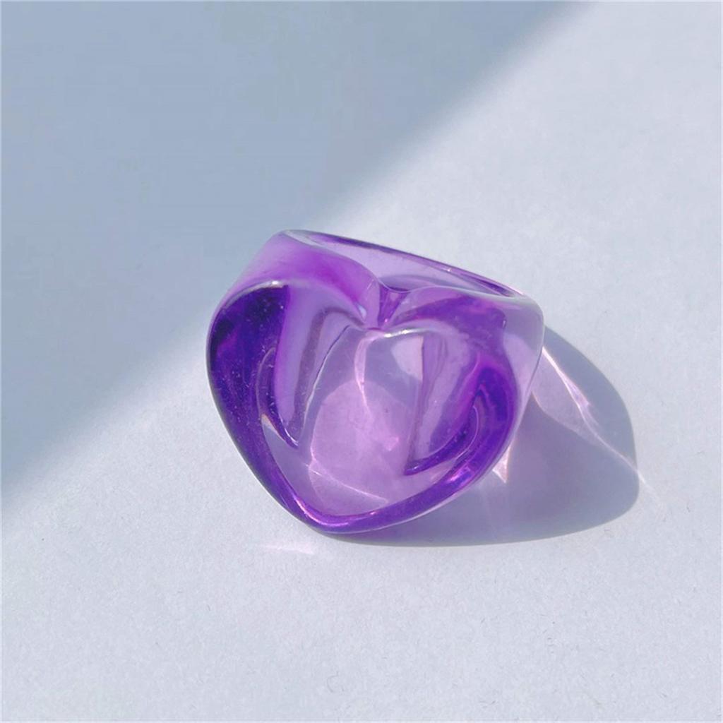 Nuovi Anelli Papa Colorati Inlaid Gemme Resina Acrilica Fatti a Mano Personalità Amorevoli Stile Y2k per Donne Ragazze Gioielli da Festa Anelli Regalo