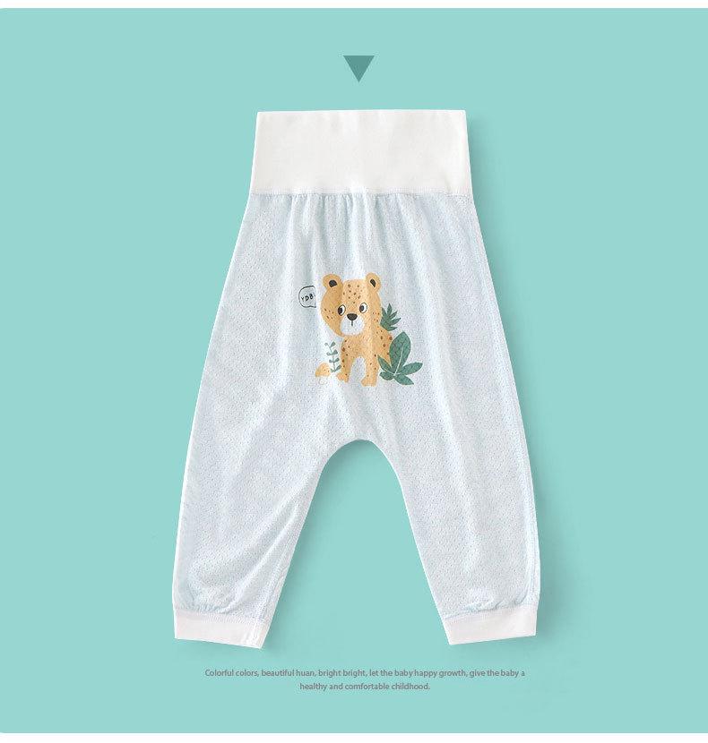 Cartoon-Babyhosen mit hohem Bund: Sommerlich dünn, Mückenschutz, vielseitiger Pyjama für Jungen und Mädchen