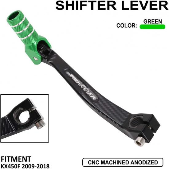 

JFG Racing Motorcycle Folding Gear Shifter Shift Lever Pedal CNC for KX450F KXF450 KX 450F 2009-2018 Dirt Bike Green