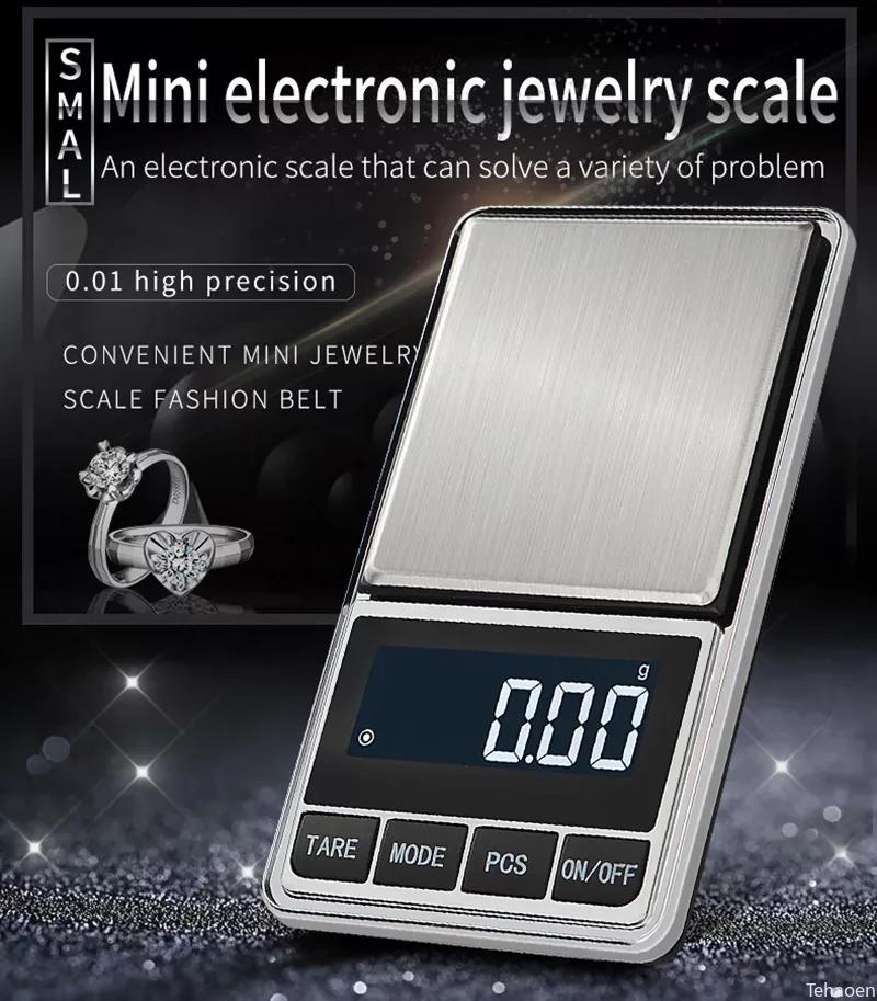 Pocket Scale 0.01g Precision Digital Electronic Gold Jewelry Carat Diamond Balance Mini Mg Kitchen Scales Portable Weighing