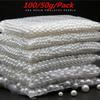 100g/50g Runda imiterade pärlor ABS-pärlor Spacer Lösa pärlor Smyckeframställning DIY Armband Örhängen Halsband Smyckestillbehör