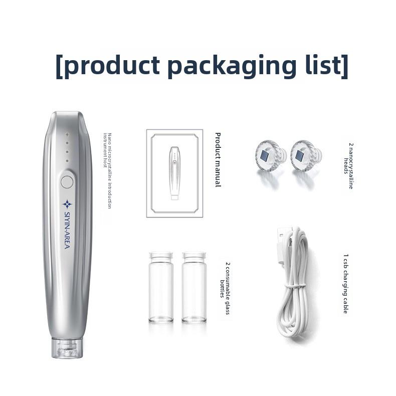 

Наноэлектрический микроигольчатый инструмент представляет лиофилизированный порошок Mesoderm Water Light Face Микрокристаллическая ручка Self-water Light Gun