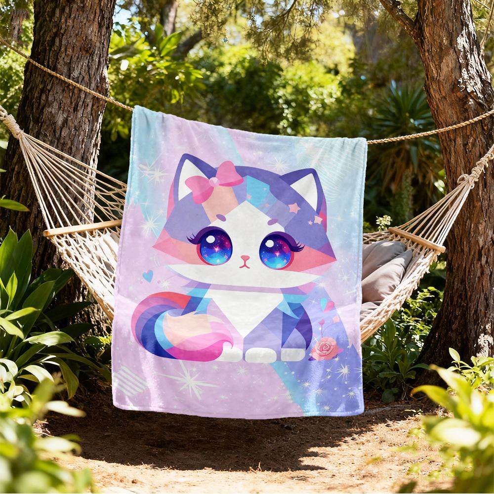 

Cat Galaxy Outdoor Flannel Blankets, Outdoor travel, Home Blankets, Fan Gifts,Suitable for All Seasons, Christmas Gifts. R1127170 80x120cm