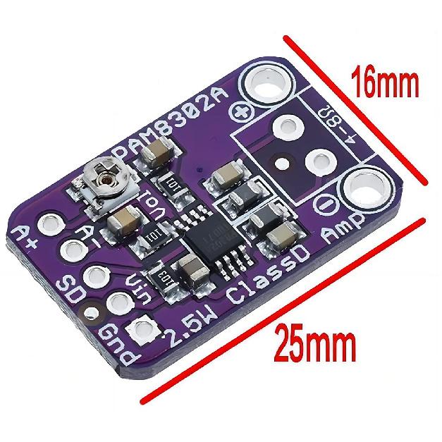WWZMDiB 1PCS PAM8302 2.5W Single Channel Class D Audio Power Amplifier Module Development Board