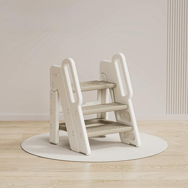 3-Step Bathroom Stool Children s Step Stool Kids Foldable Stool With Handles Anti-slip For Kids Toddler Non-slip Ladder