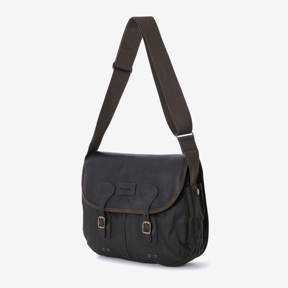 Barbour Uba0003 Ol71 Waxed Leather Taras Shoulder Bag