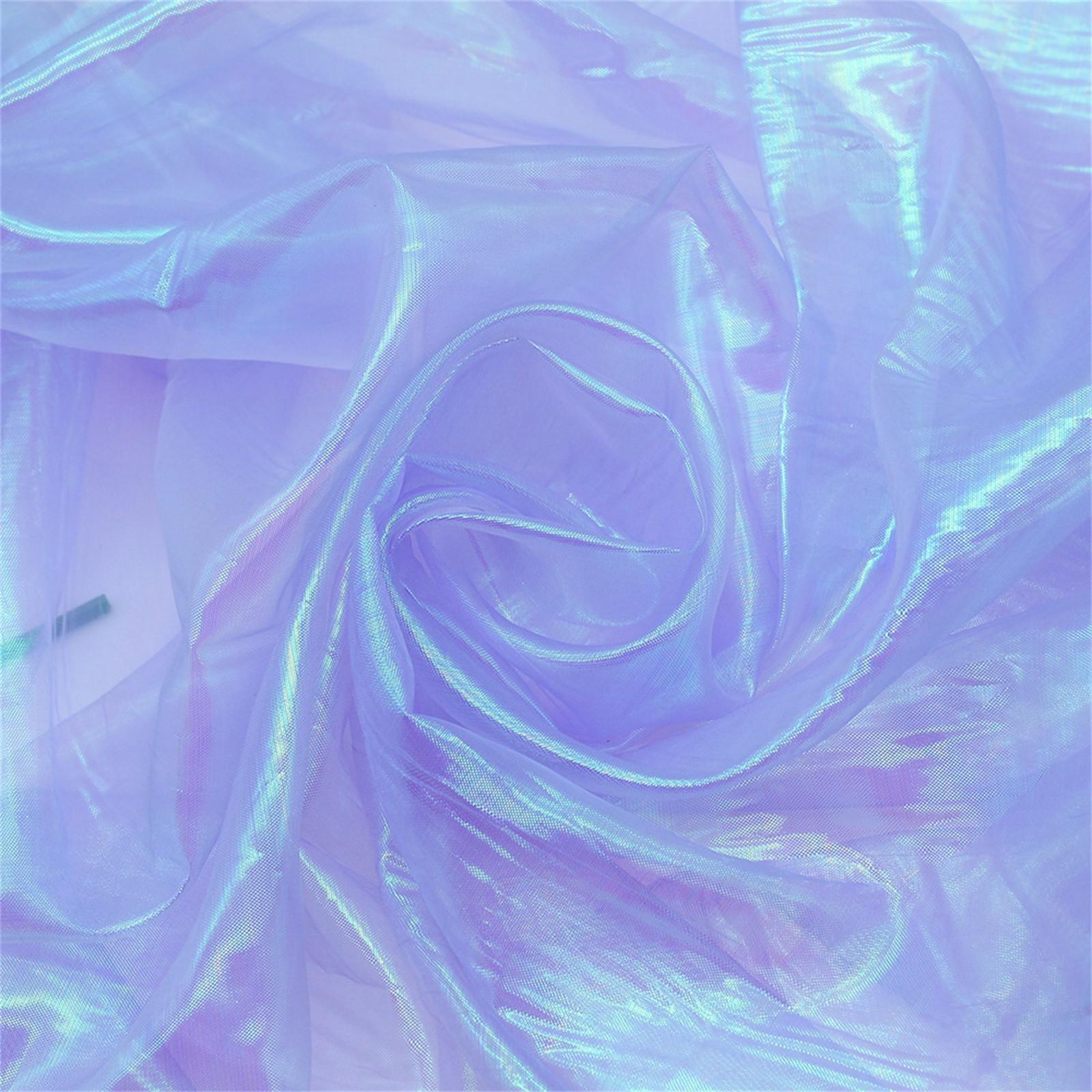 

Дизайнерские флуоресцентные ткани, красочные блестящие ткани, сценический свадебный декор, вуаль, прозрачная ткань, одежда для кукол One Size фиолетовый