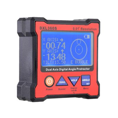 Dual-axis Digital Display Level Meter  Electronic Inclinometer Box Angle Ruler Mini Level Ruler