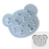 Flexible Silicone Pendant Mould Epoxy Resin Small Bear Accessories Mold Elegant Handmade Jewelry Projects Making Mold