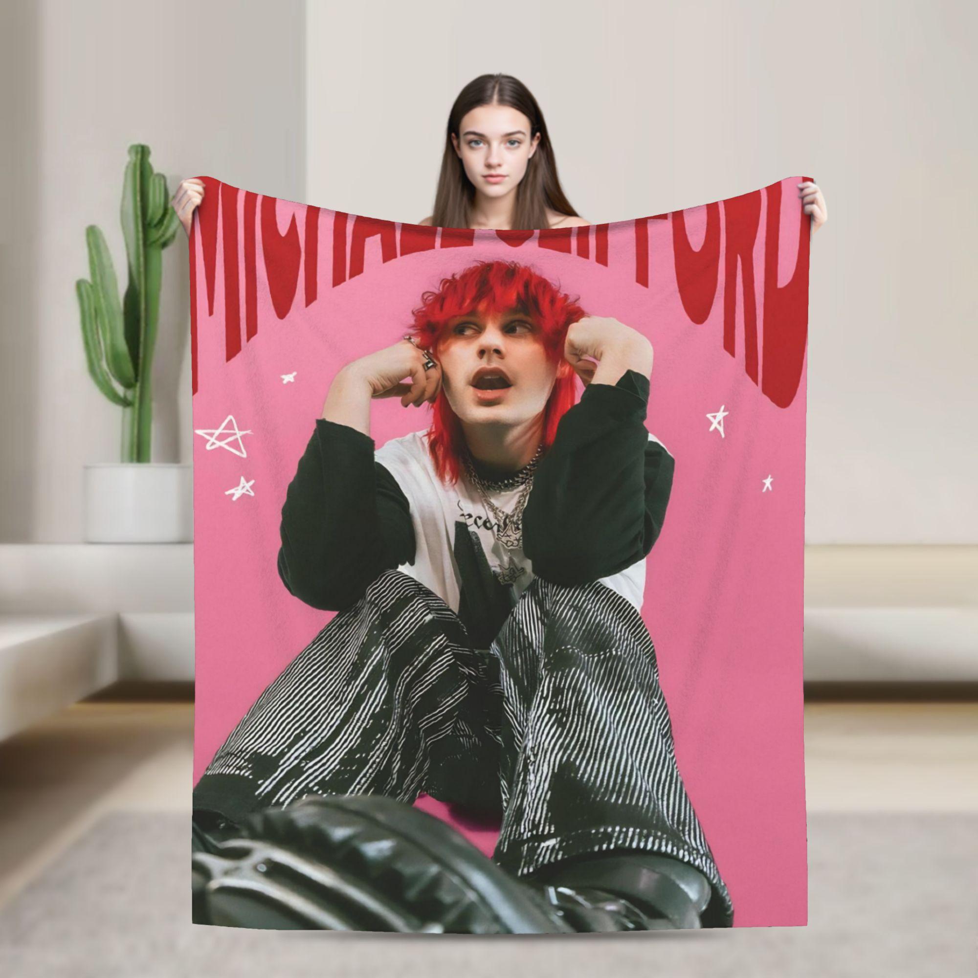 

Michael Clifford 5 Second Blanket Airplane Travel Flannel Throw Blanket For Couch Chair Soft Custom Quality Bedspread Gift Idea 30x40in