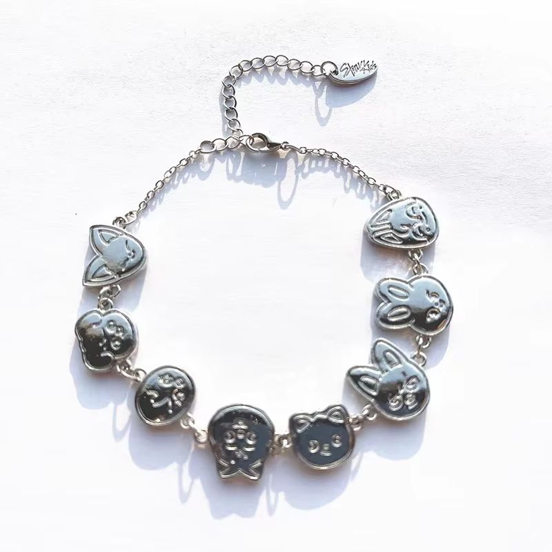 Discover Intime Women's Skzoo Cartoon Doll Korean Wolfchan Leebit Dwaekki Hanquokka Jiniret Bbokari Puppym Stray Children Fans Stainless Steel Bracelet Present