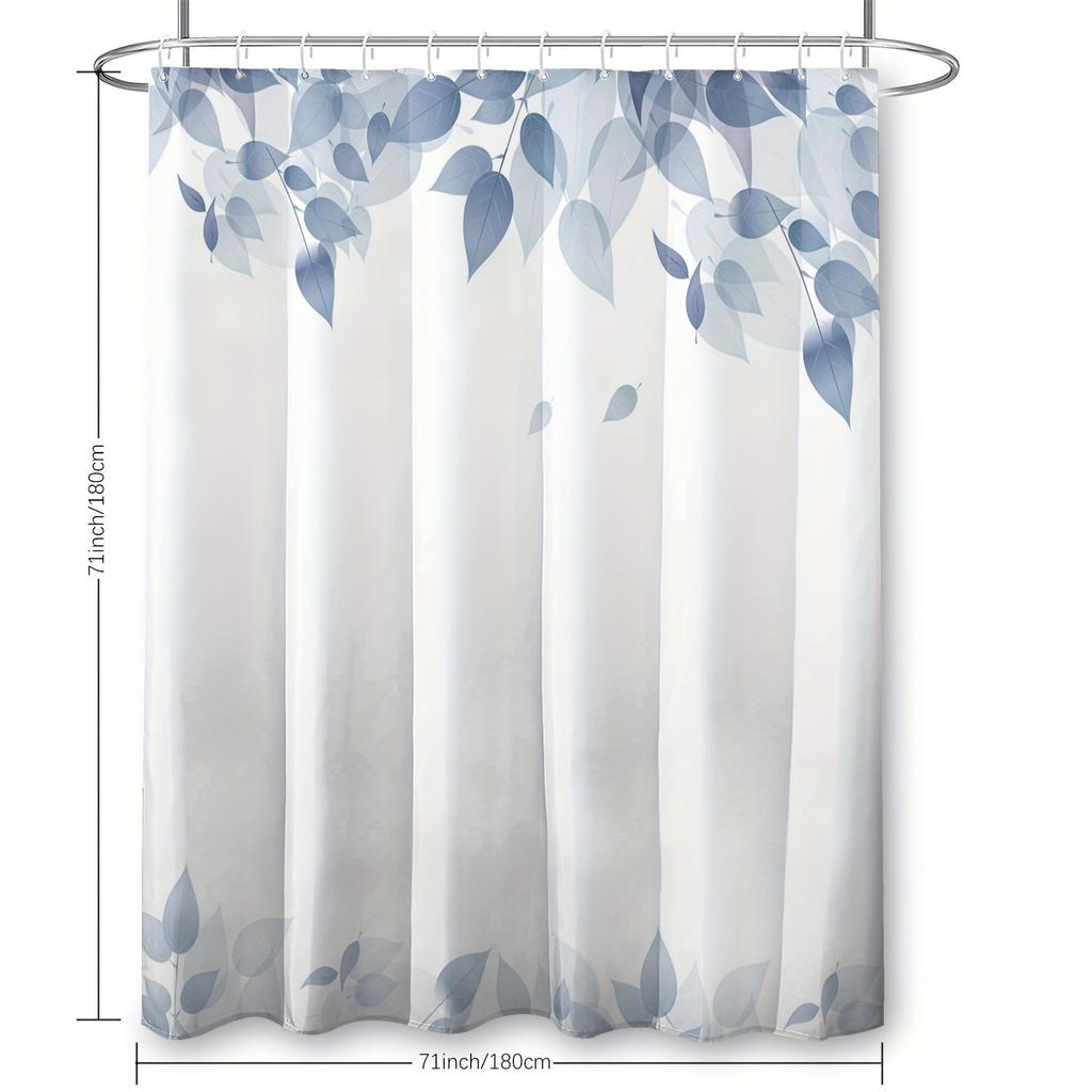 Various Style Shower Curtain With Hooks Waterproof Easy Install Simple Clean For Home Hotel Dorm Bathroom