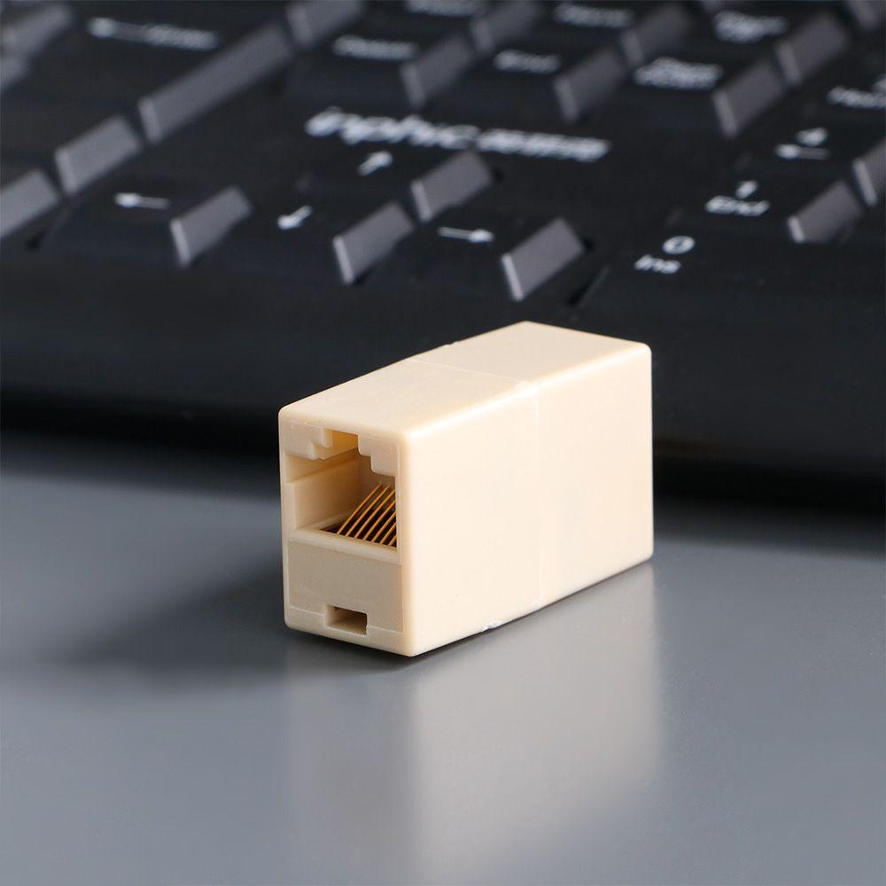 Cable adapter Ethernet Sockt CAT5 CAT6 RJ45 Extender Plug Dual Straight Head Network Cable Connectors Cable Joiner Coupler