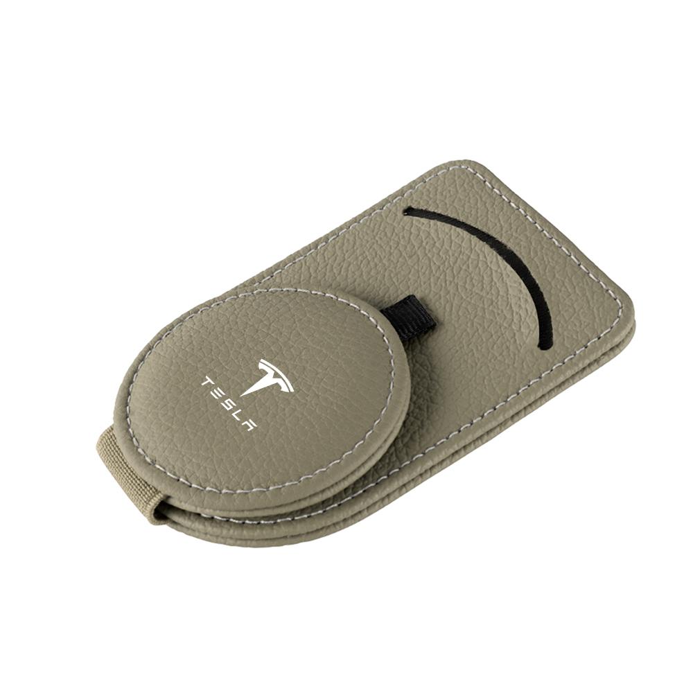 

For Tesla Model S X 3 Cybertruck WYE Car Styling Magnetic Sun Visor Sunglasses Clip Credit Card Clip Eyeglasses Holder Valve Cap For Tesla