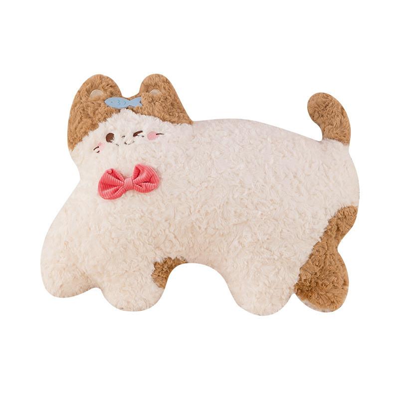 Cat Cute Cheerful Plush Toy Adorable Cartoon Girls Bedtime Pal Birthday Gift