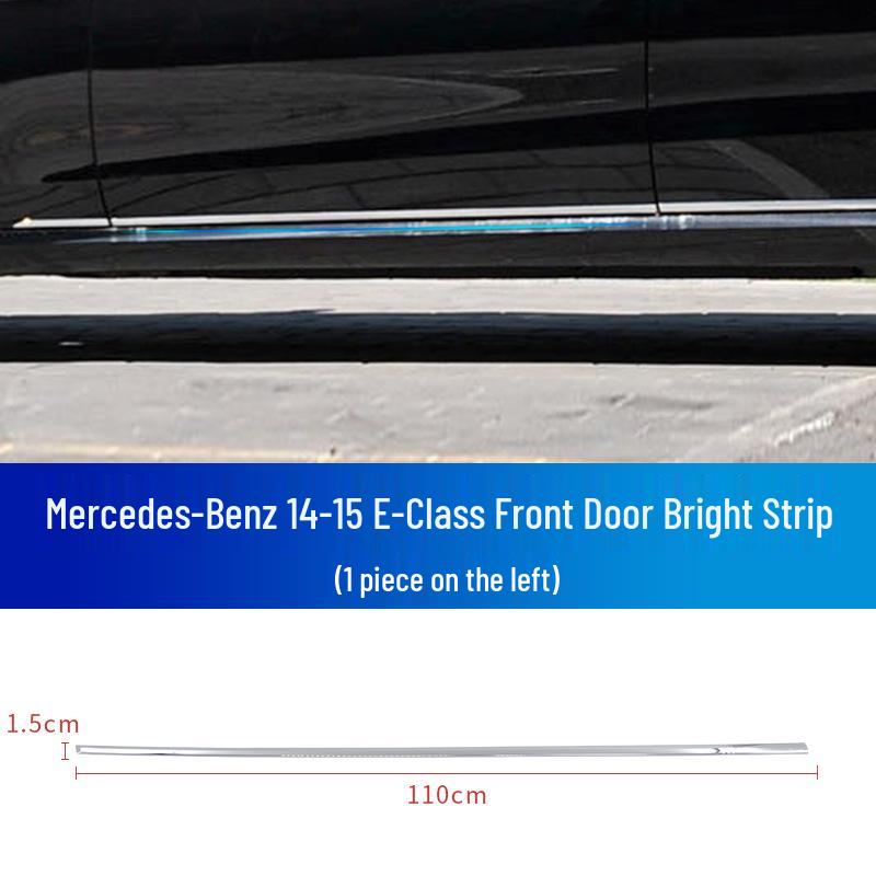 Front & Rear Bumper Chrome Trim for Mercedes-Benz: E180, E200, E260, 300L