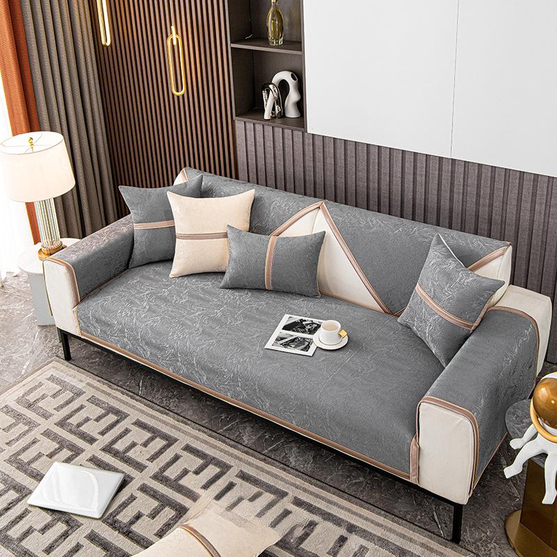 Chenille Sofa Cushion Four Seasons Universal Three Seats One Imperial Concubine Sofa Cover Cover Cloth High Sense
