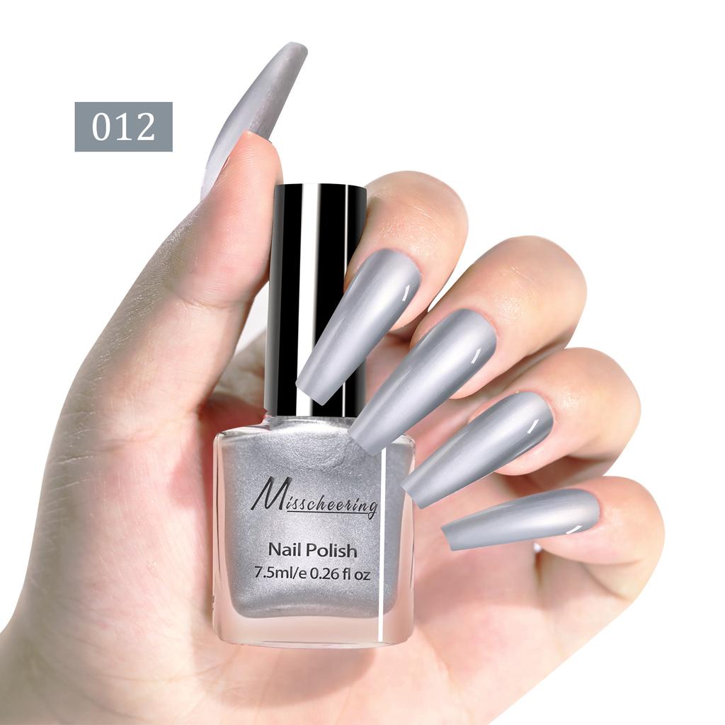 Nail Art Metal Mirror Nail Polish No Baking Quick Drying Effect Long-lasting Nail Art Multi-color Glossy Nail Polish