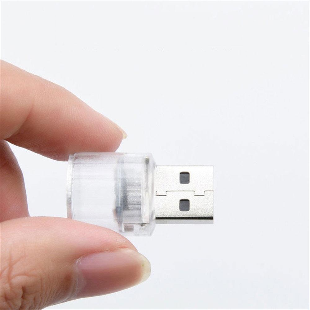 Car Mini USB LED Atmosphere Lights Decorative Lamp For Party Ambient Automotive Portable Plug Play Auto Interior LED Light