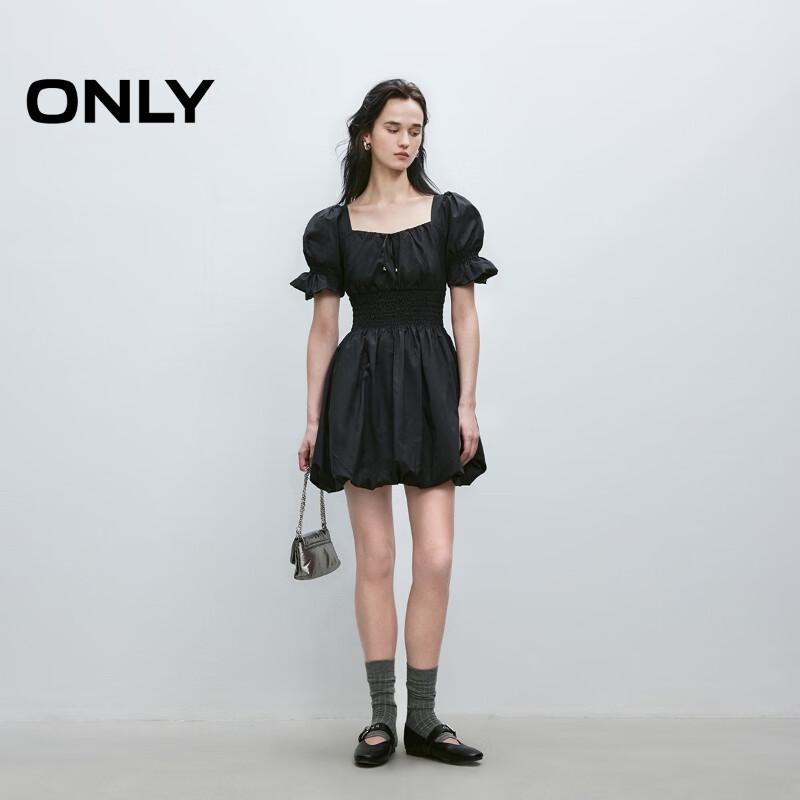 ONLY 2025 Spring Solid Color Waist Short Dress