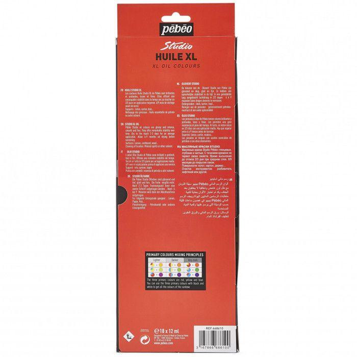 Etui De Tubes De Peinture - PEBEO - 18 Tubes - 12ML - Couleurs Assorties