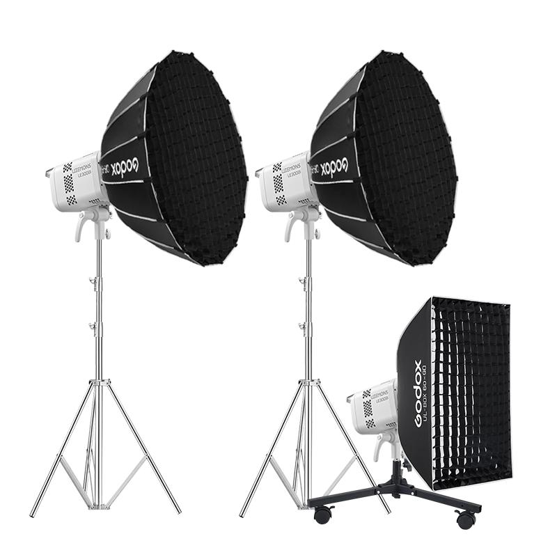 Godox LE200Bi / LE300Bi Bi-Color LED Video Light Kit