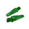 Motokano Front Foot Pegs Rear Footrest Pedal Compatible with Ninja 400 Z400 ZX4R ZX4RR ZX25R Z650 Z1000 (Rear, Green)