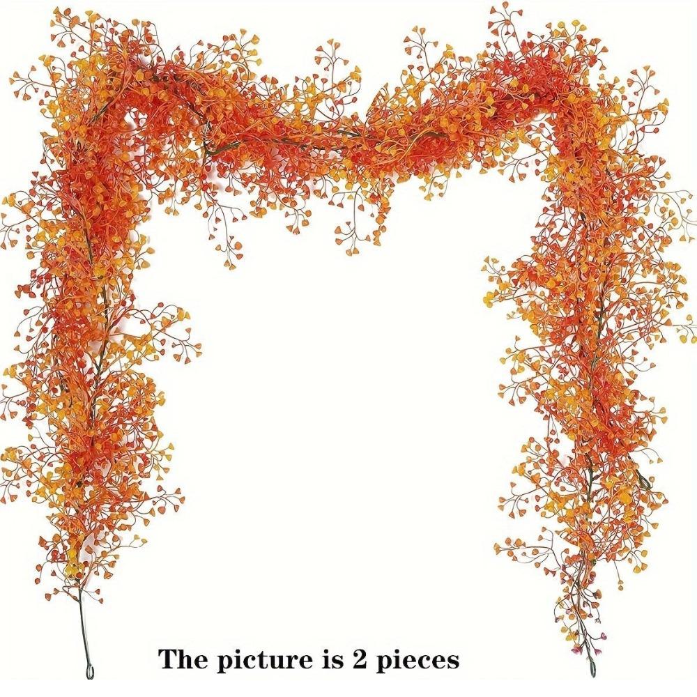 Realistic Black Fake Vine Fall Garland Ferns Realistic Vines Decor for 1PC Home Wall Decor