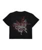 Doljabi Butterfly Graphic Crop T-Shirt (Black)
