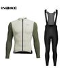Fleece Men's Cycling Jersey  Winter Cycling Sets Warm Long-sleeved Suit Soad Bike Bicycle Jacket Overalls Riding Suit
