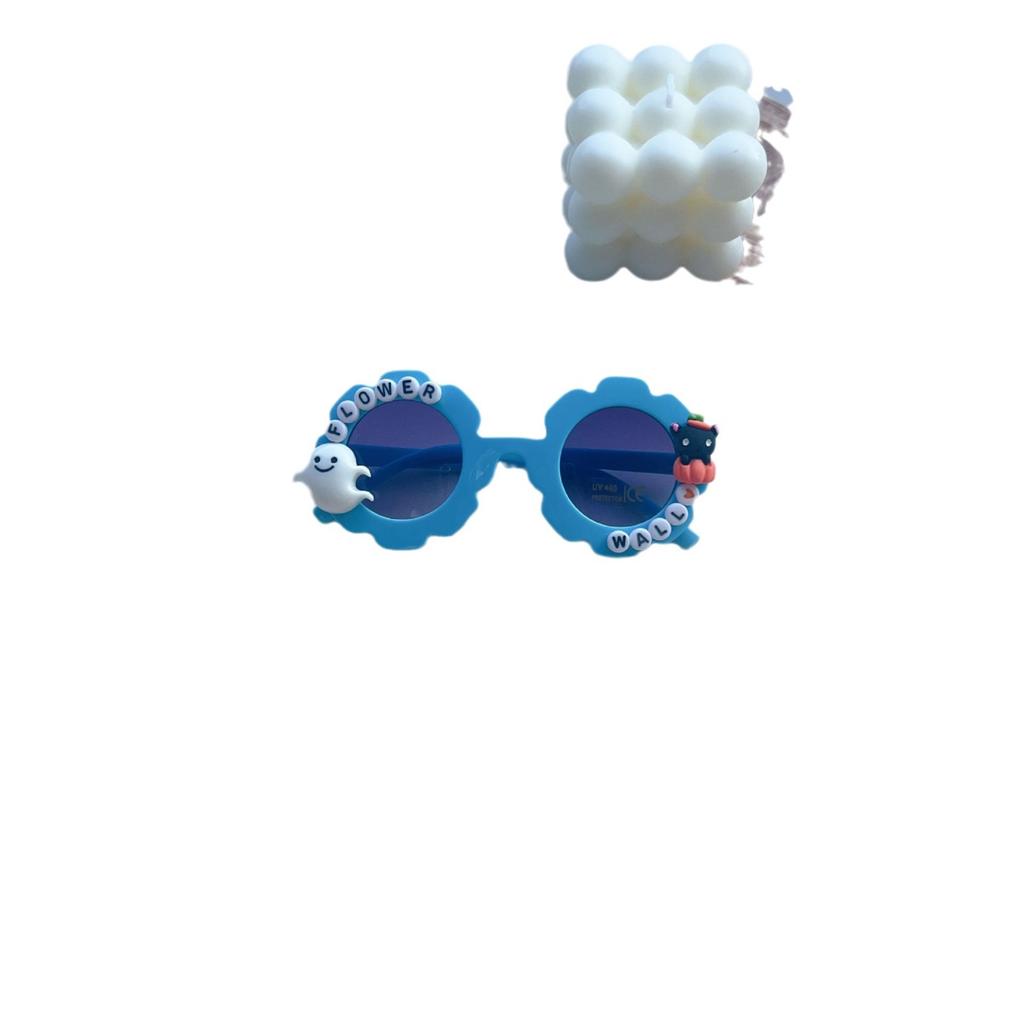 Fashion Children'S Sunglasses Diy Cute Accessories Pumpkin Baby Glasses Versatile Sunscreen Sunglasses Tide