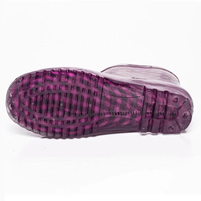Black Polka Dots Women's Rain Shoes Waterproof And Non-slip Kitchen Work Rubber Shoes Pvc Short Tube Rain Boots Summer Shoes